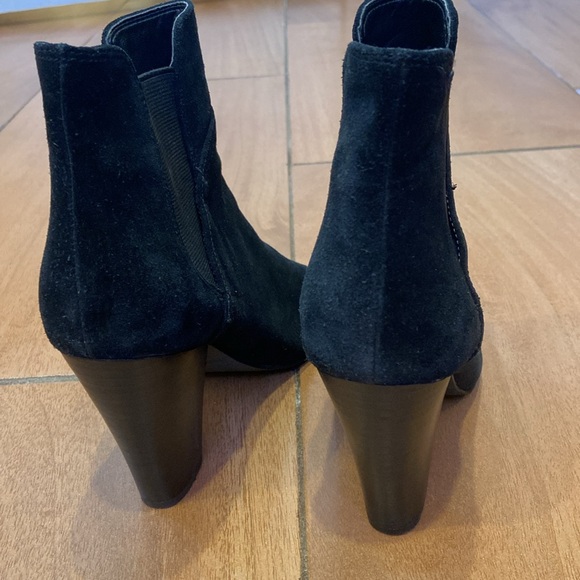 Guess peep toe black suede bootie 8 - Picture 3 of 7